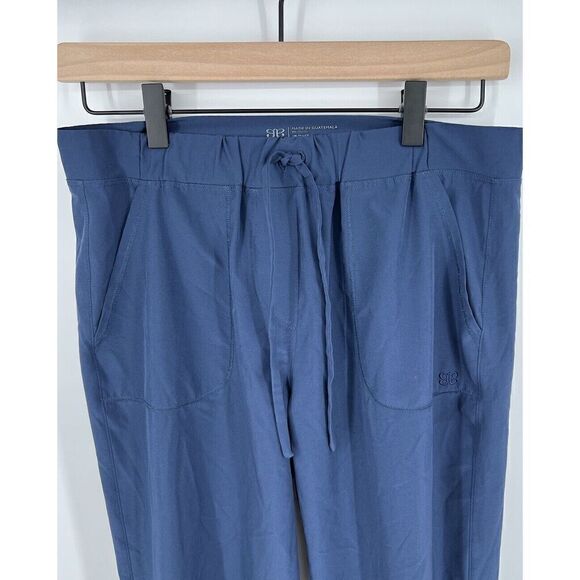 Albion Dark Blue Chambray Jetsetters Jogger Size XS Lightweight Travel - Picture 2 of 4